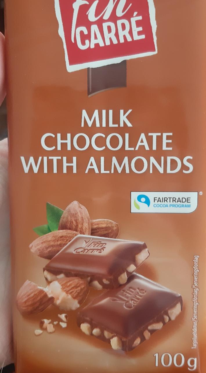 Fotografie - Fin Carre Milk chocolate with almonds