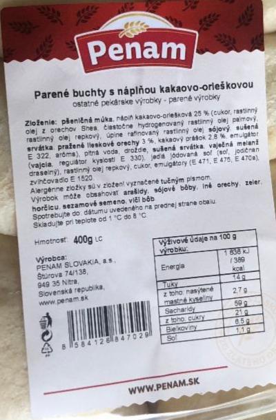 Fotografie - Buchty parené s náplňou kakaovo-orieškovou Penam