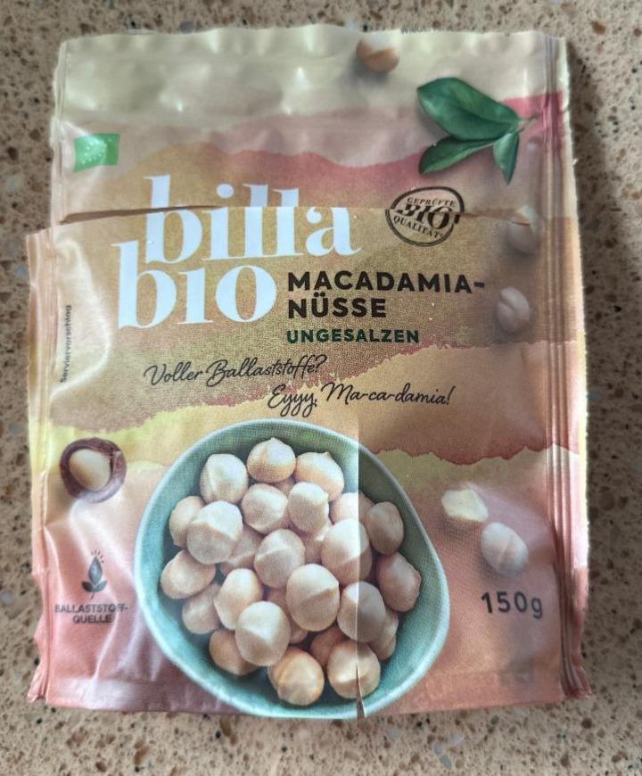 Fotografie - Macadamia-nüsse ungesalzen Billa bio