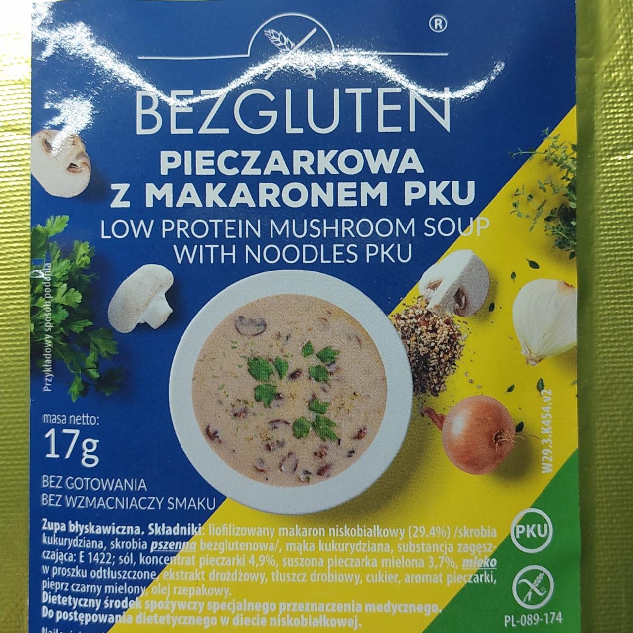 Fotografie - Pieczarkowa z makaronem PKU Bezgluten