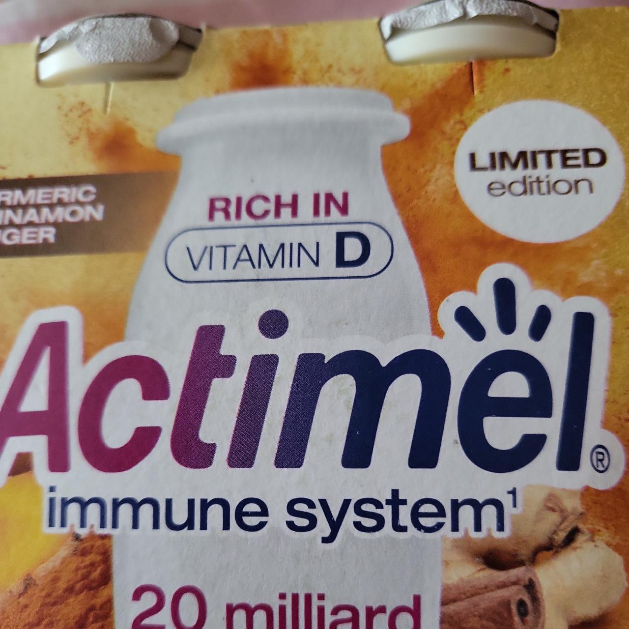 Fotografie - Actimel immune Turmeric Cinnamon Ginger