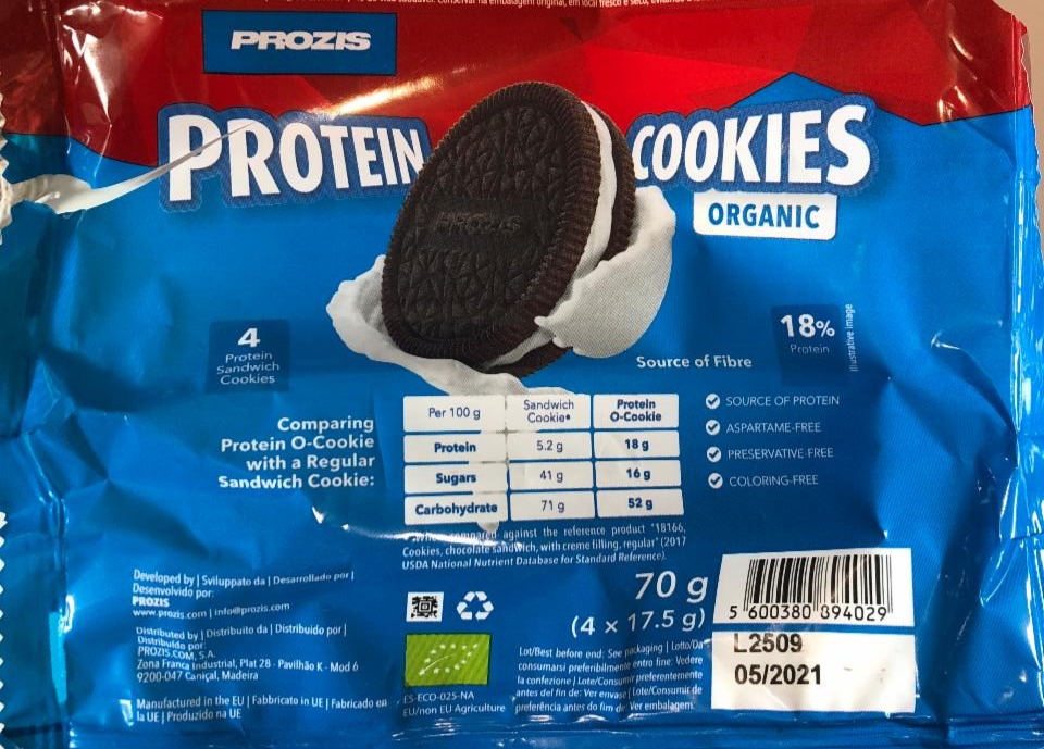 Fotografie - Protein O Cookies organic Prozis