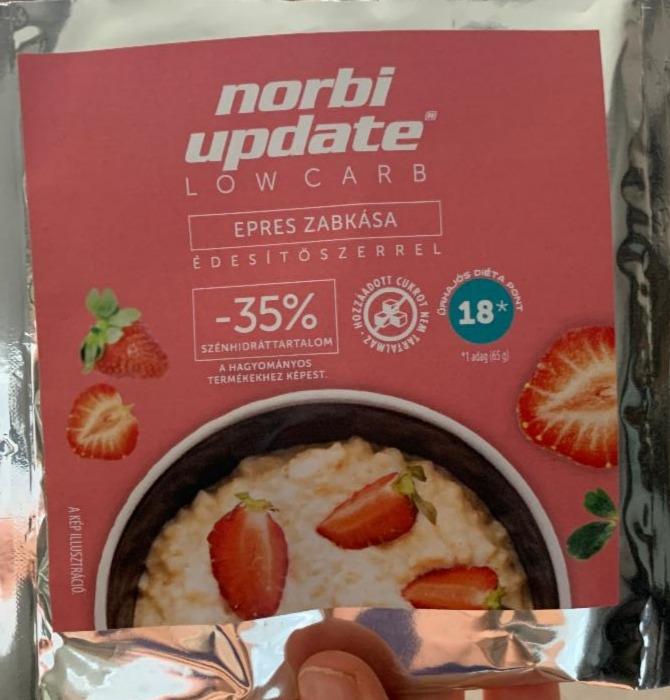 Fotografie - Ovsená kaša s jahodami low carb Norbi Update