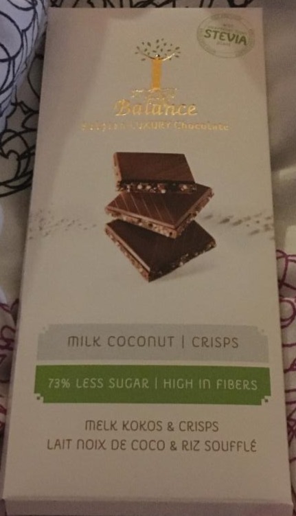 Fotografie - Balance belgian luxury Chocolate Milk coconut crisps