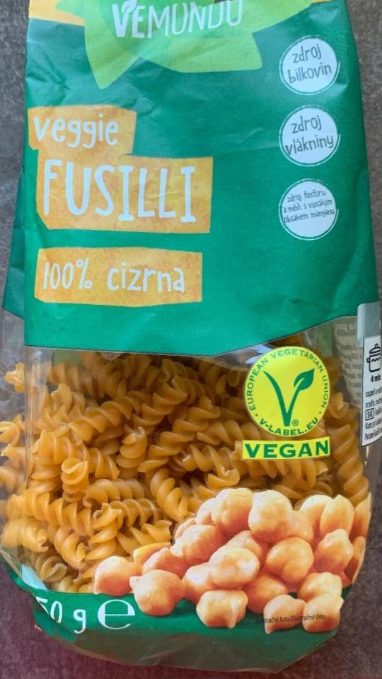 Fotografie - Veggie Fusilli 100% cizrna po uvaření Vemondo