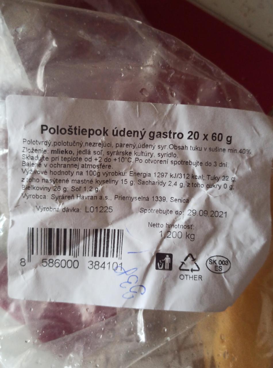 Fotografie - Polooštiepok údený gastro Havran