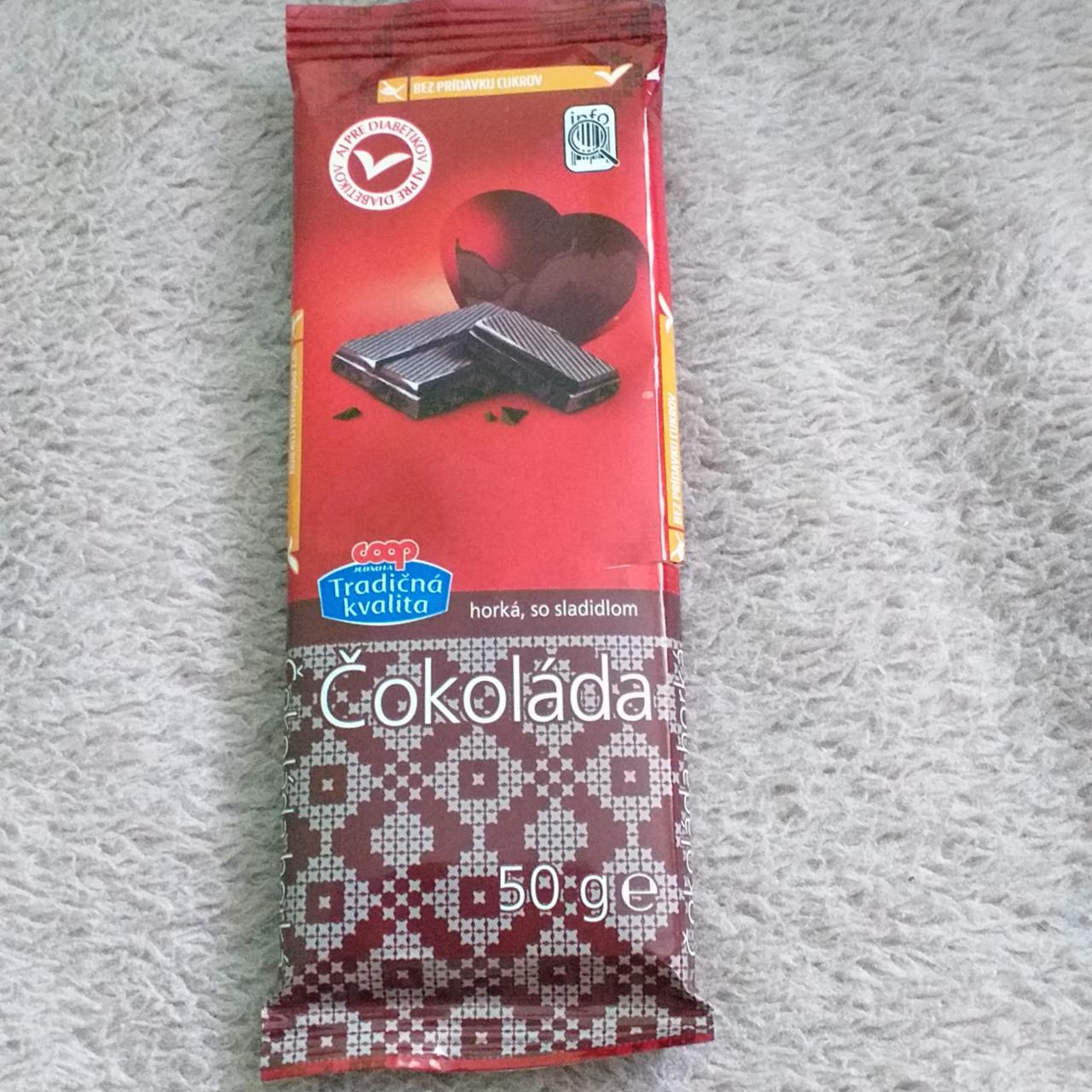 Fotografie - čokoláda horká so sladidlom coop