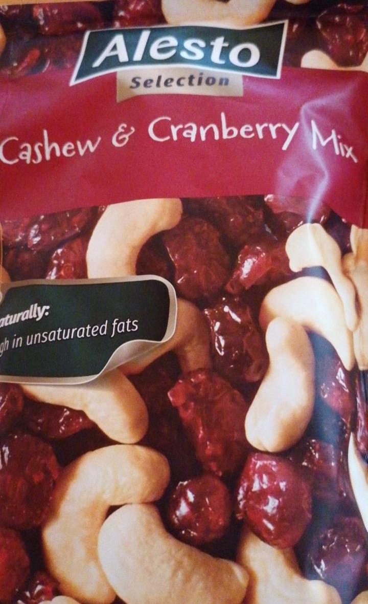 Cashew & - Alesto kalórie, mix nutričné Cranberry hodnoty a kJ