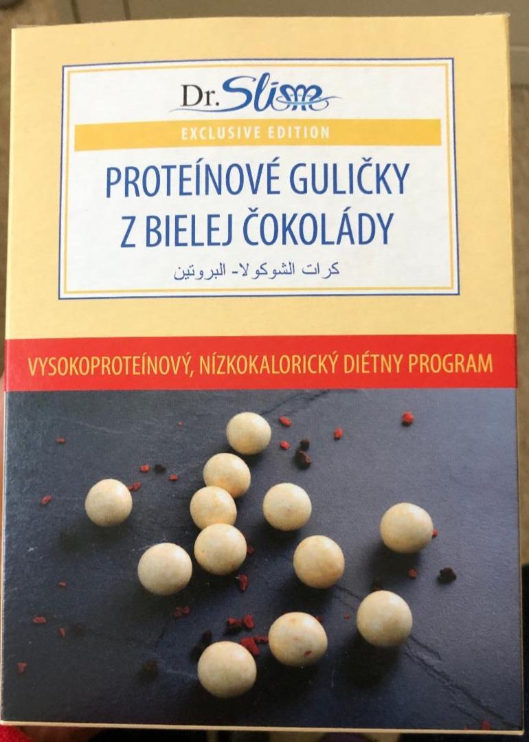 Fotografie - Dr.Slim proteínové guličky z bielej čokolády