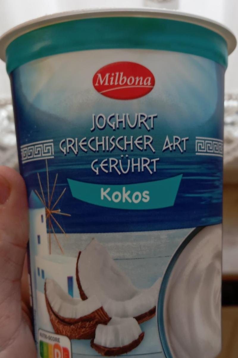 Fotografie - Joghurt griechischer Art Gerührt Kokos Milbona