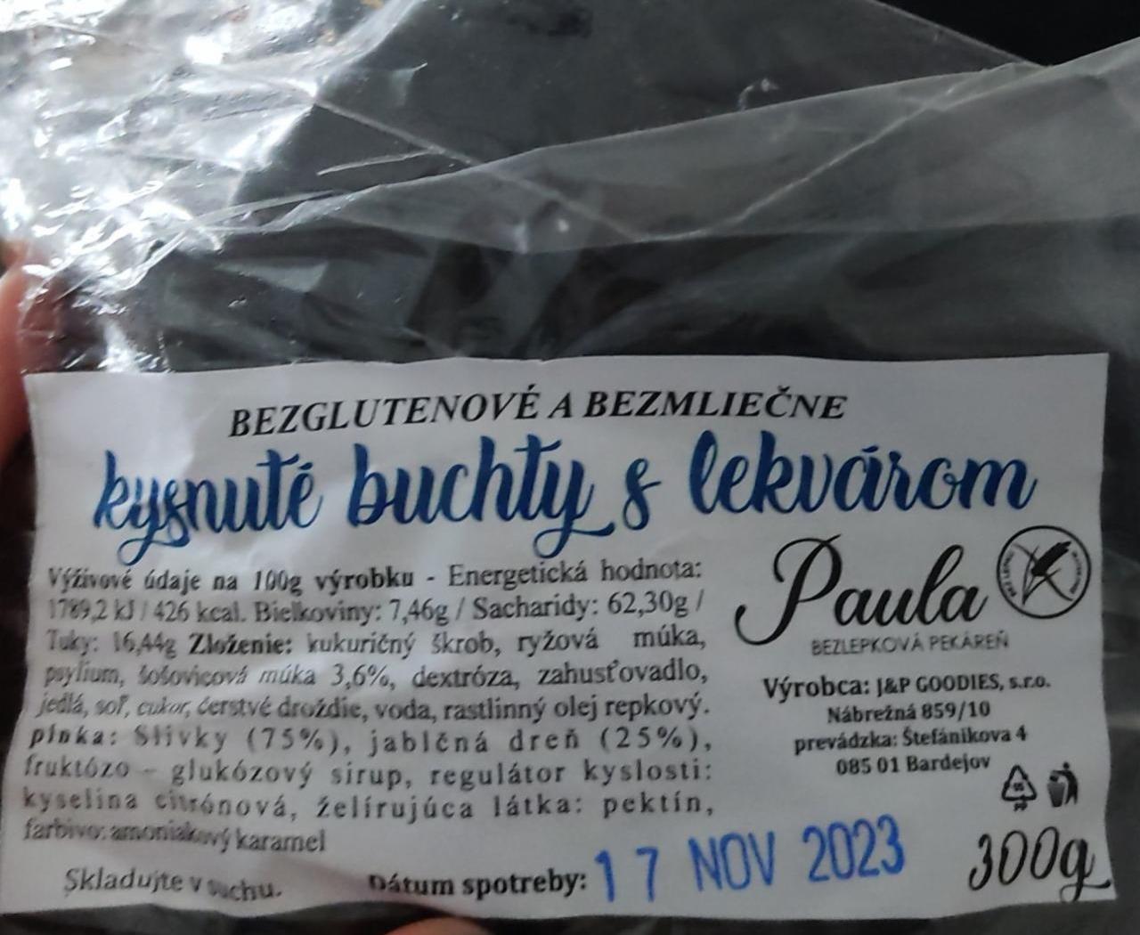 Fotografie - Bezglutenové a bezmliečne kysnuté buchty s lekvárom Paula