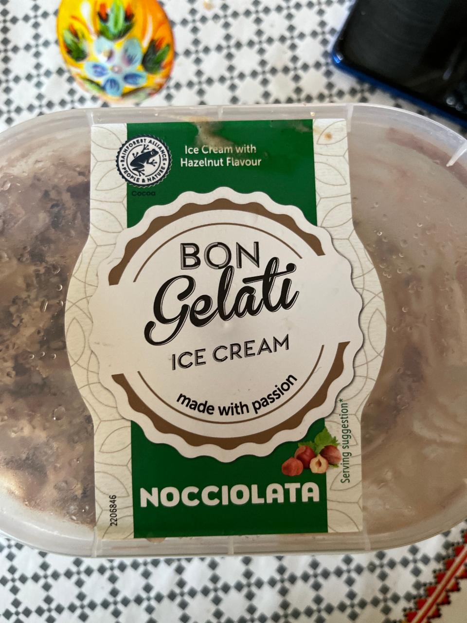 Fotografie - Bon Gelati premium ice cream Nocciolata