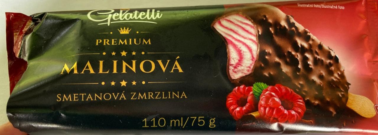 Fotografie - Malinová smotanová zmrzlina premium Gelatelli