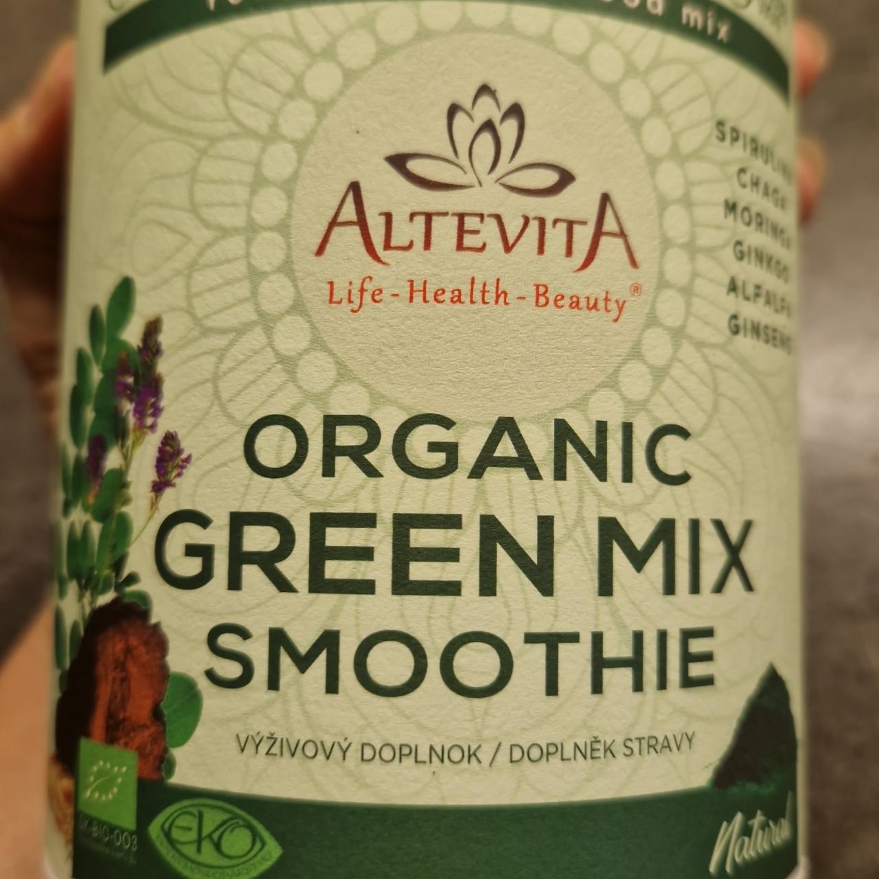 Fotografie - Organic green mix smoothie Altevita