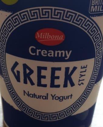 Fotografie - Creamy greek style natural yogurt by Lidl (Milbona) family pack