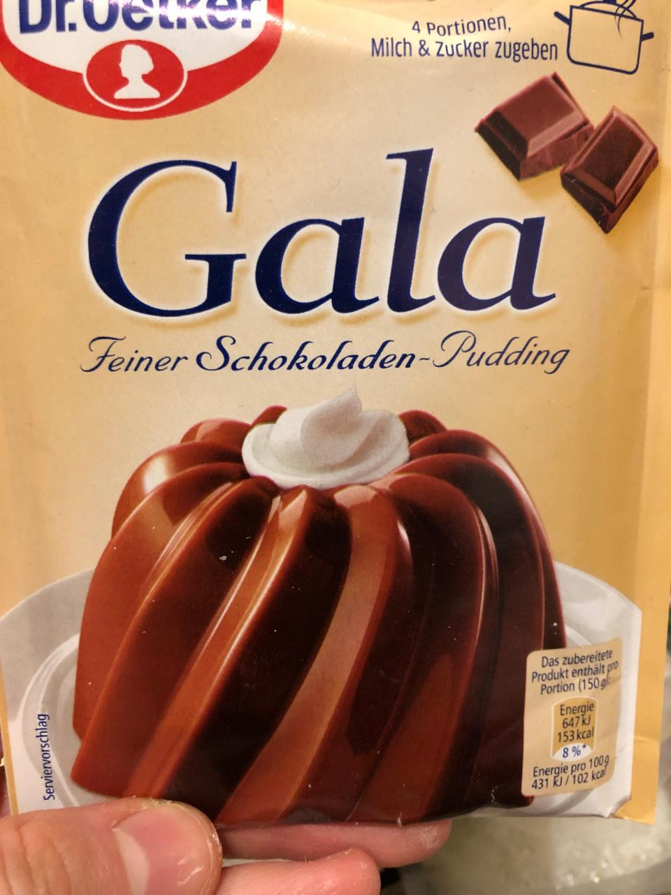 Fotografie - Dr. Oetker Gala Schokoladen Pudding