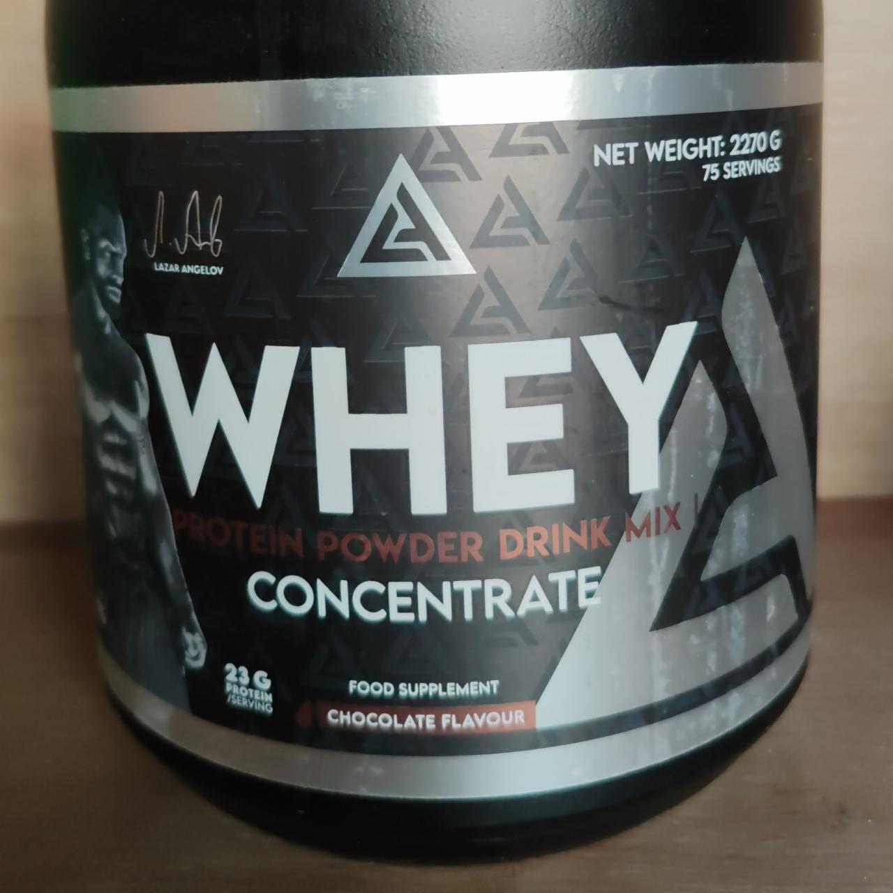 Fotografie - Whey Protein Powder drink Mix Chocolate Lazar Angelov