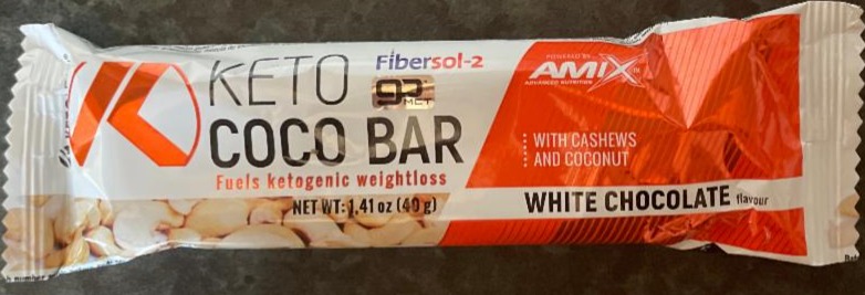 Fotografie - Keto Coco Bar White chocolate