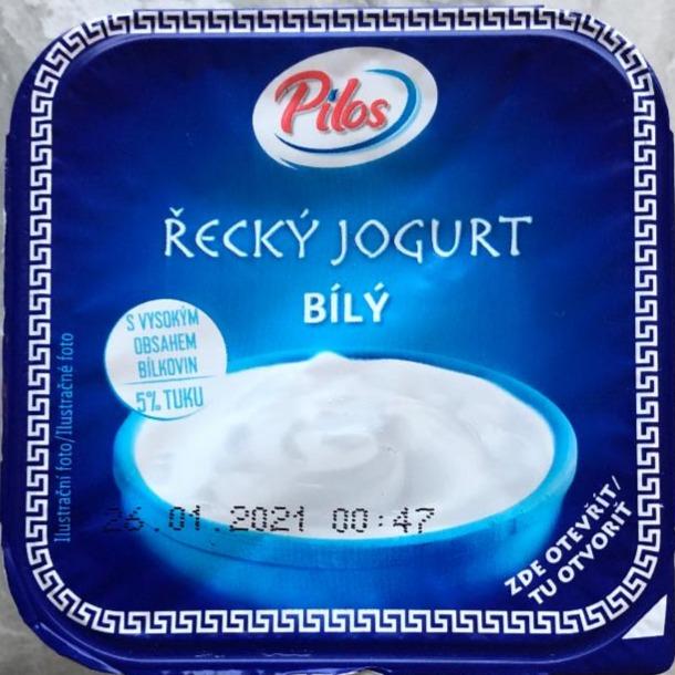 Fotografie - Řecký jogurt bilý 5% tuku Pilos