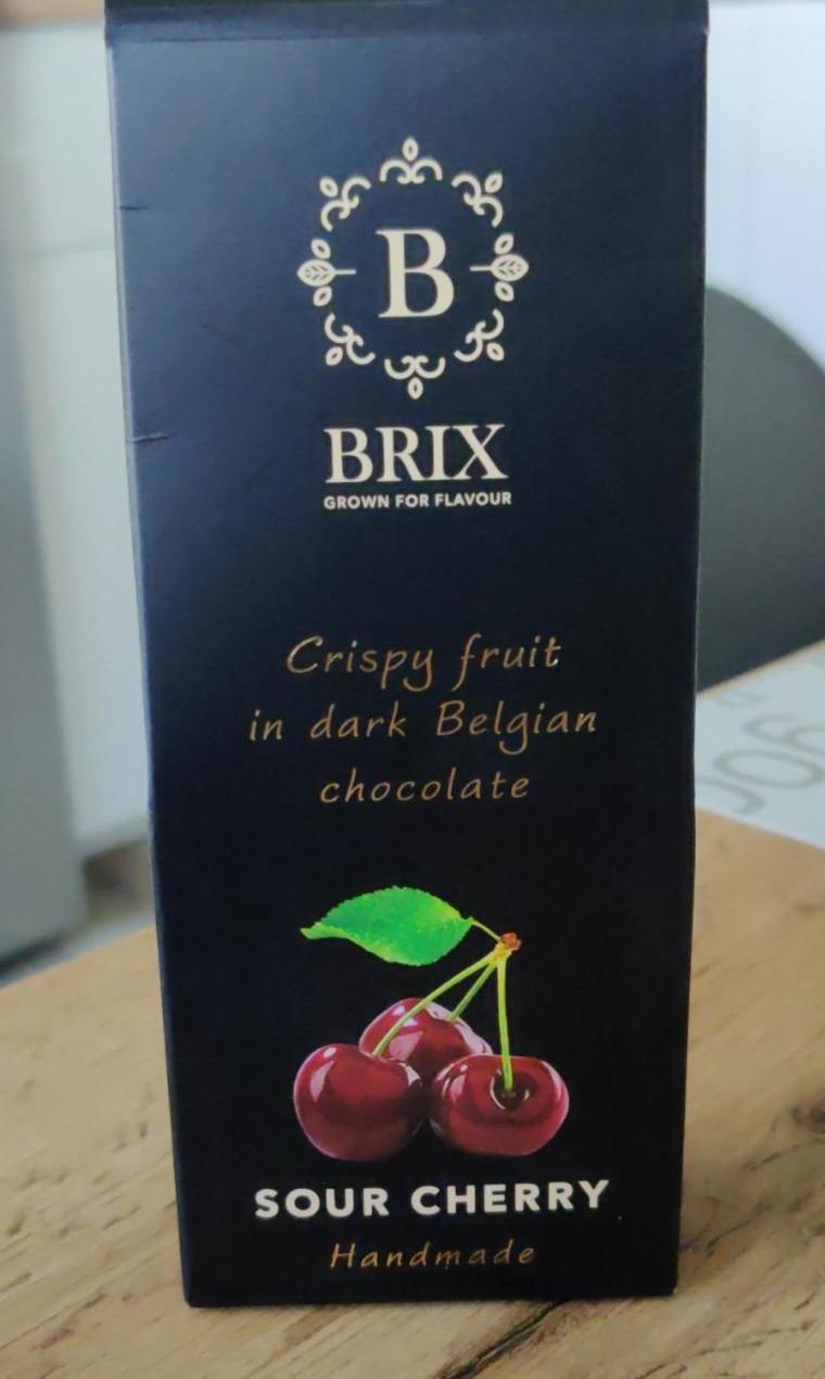Fotografie - Crispy fruit in dark Belgian chocolate Sour cherry Brix