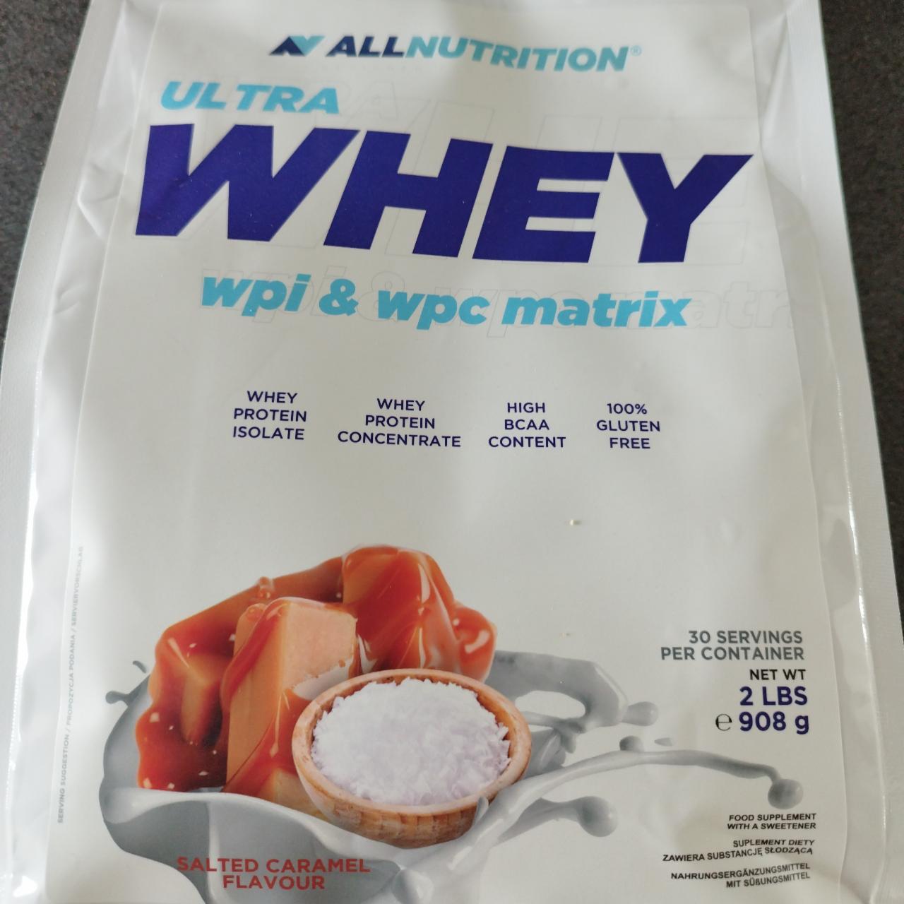 Fotografie - Ultra Whey wpi & wpc matrix Salted caramel flavour