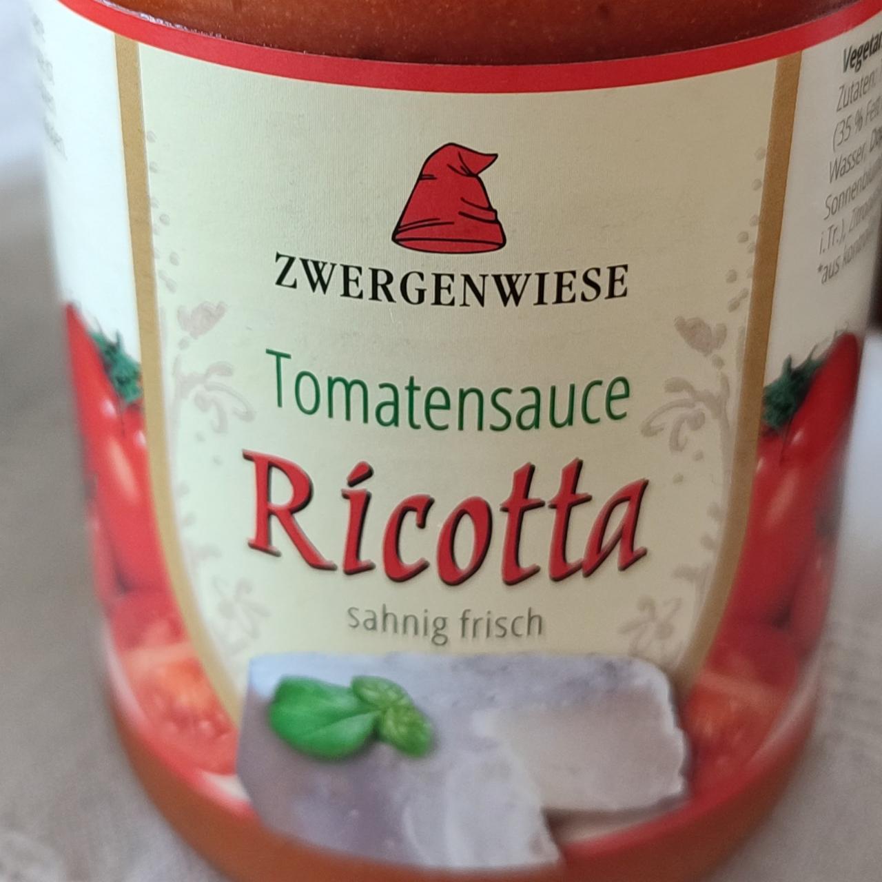 Fotografie - Tomatensauce Ricotta vegetarisch Zwergenwiese