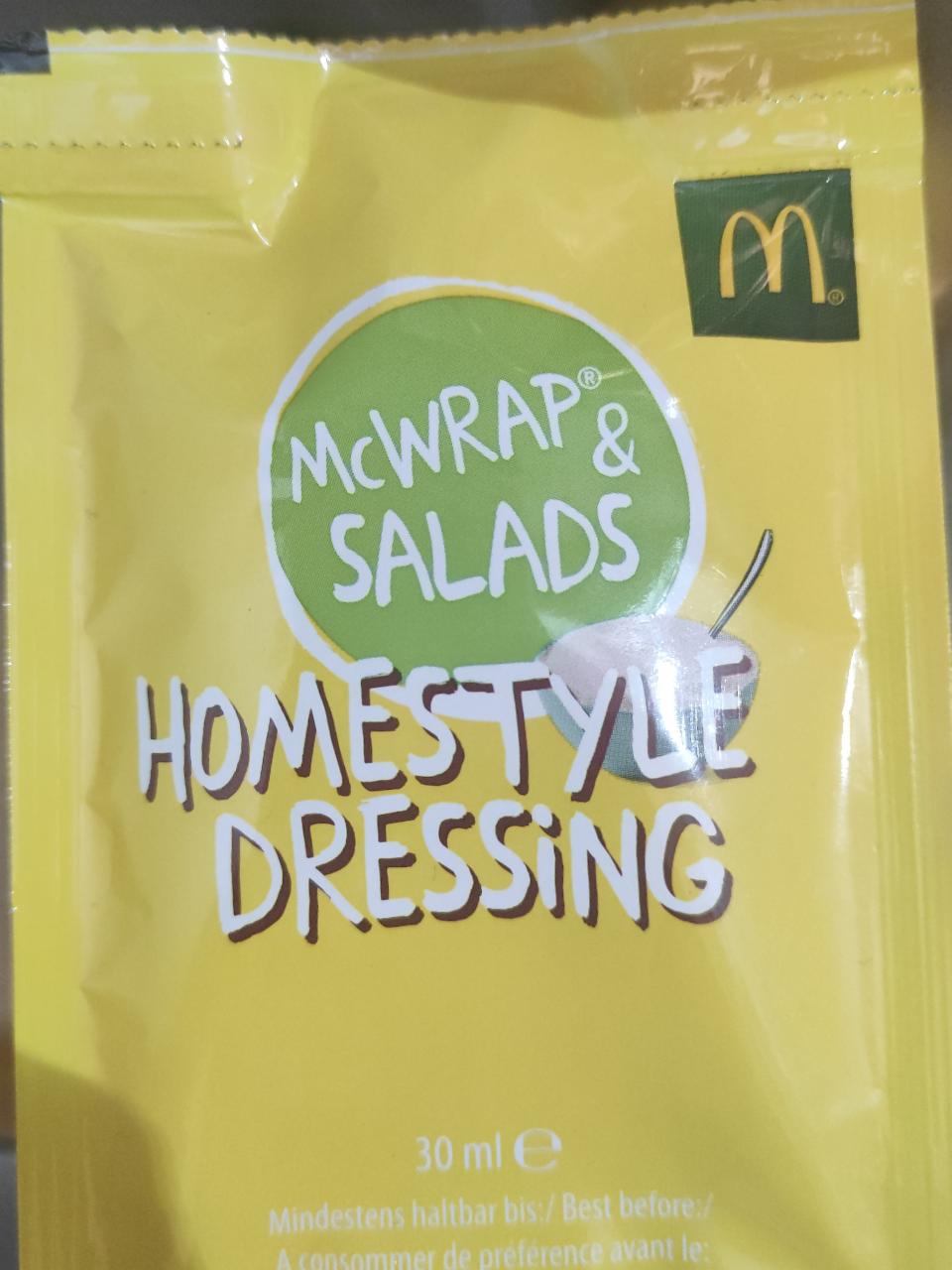 Fotografie - Homestyle Dressing McWrap & Salads