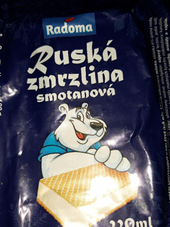 Fotografie - Ruská zmrzlina smotanová Radoma