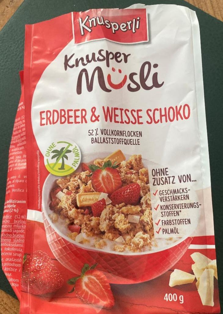 Fotografie - Knusper Müsli Erdbeer & Weisse Schoko Knusperli