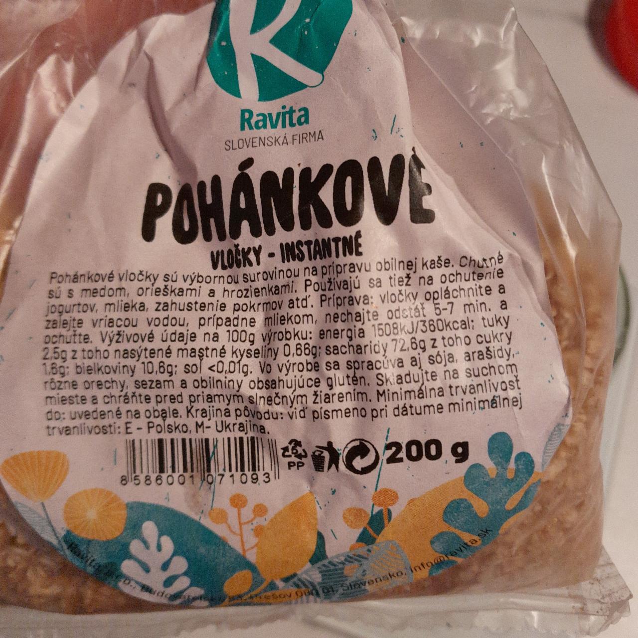 Fotografie - Pohánkové vločky - instantné Ravita