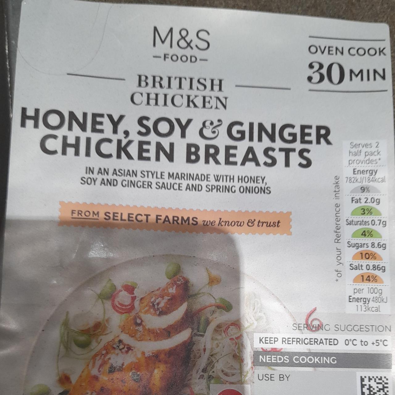 Fotografie - Honey, soy & ginger chicken breast M&S Food