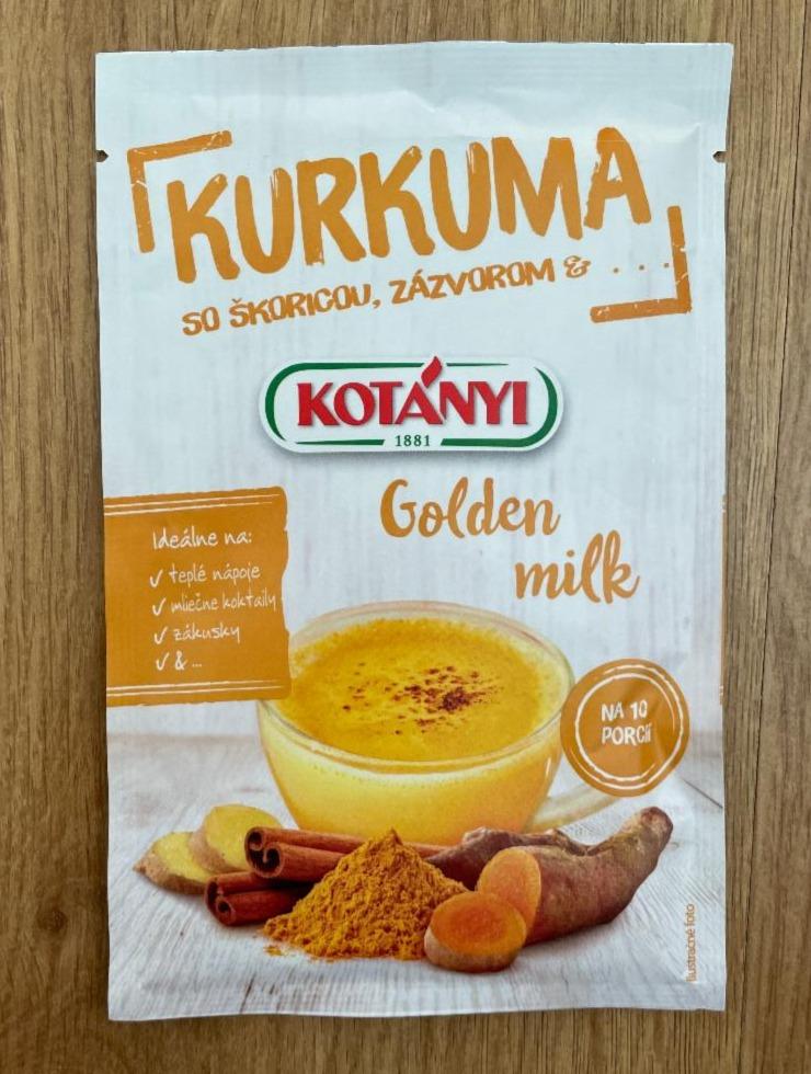 Fotografie - Golden milk Kurkuma so škoricou, zázvorom Kotányi