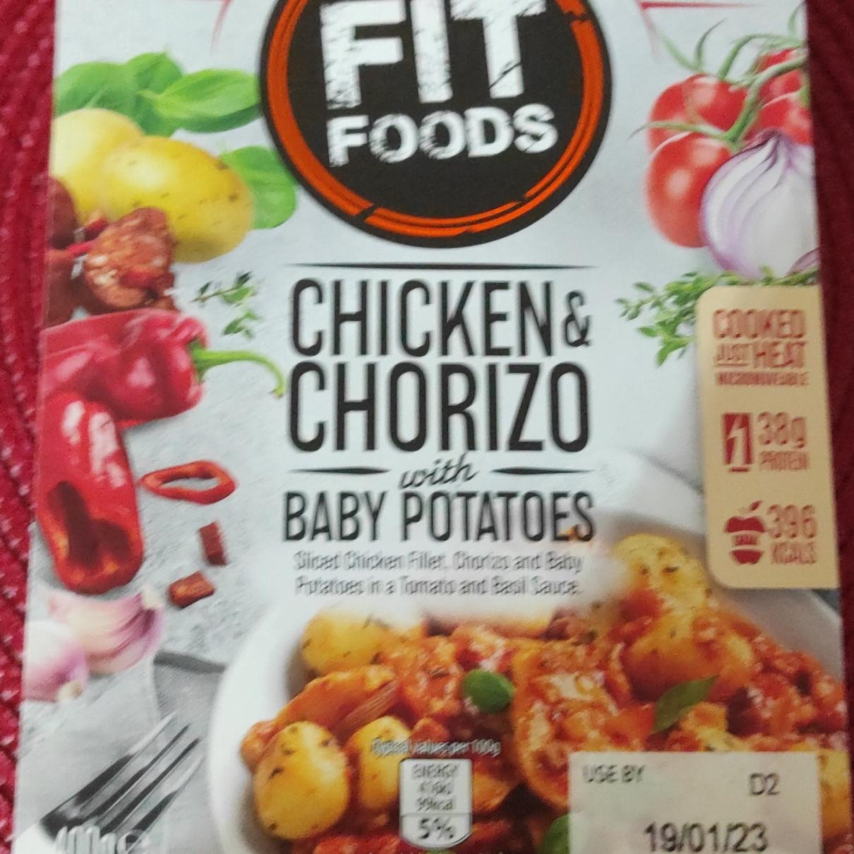 Fotografie - Chicken & chorizo with baby potatoes Fit Foods