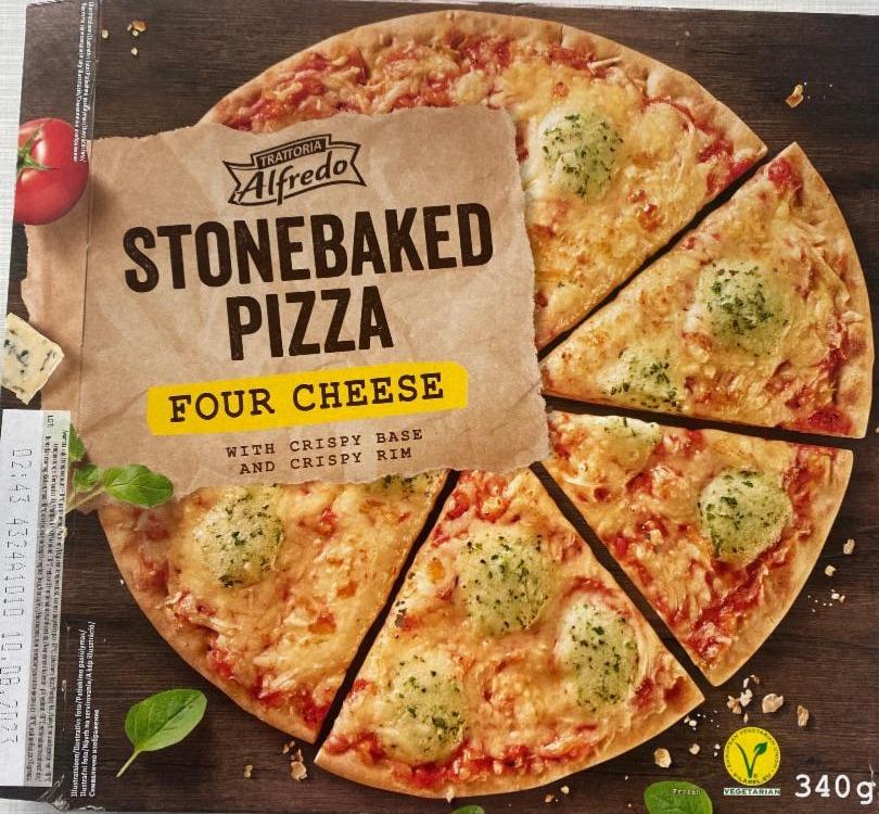 Fotografie - Stonebaked Pizza Four Cheese Trattoria Alfredo