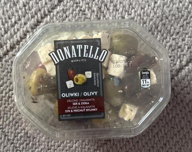 Fotografie - Olivy zelené a kalamata syr & príchuť bylinky Donatello