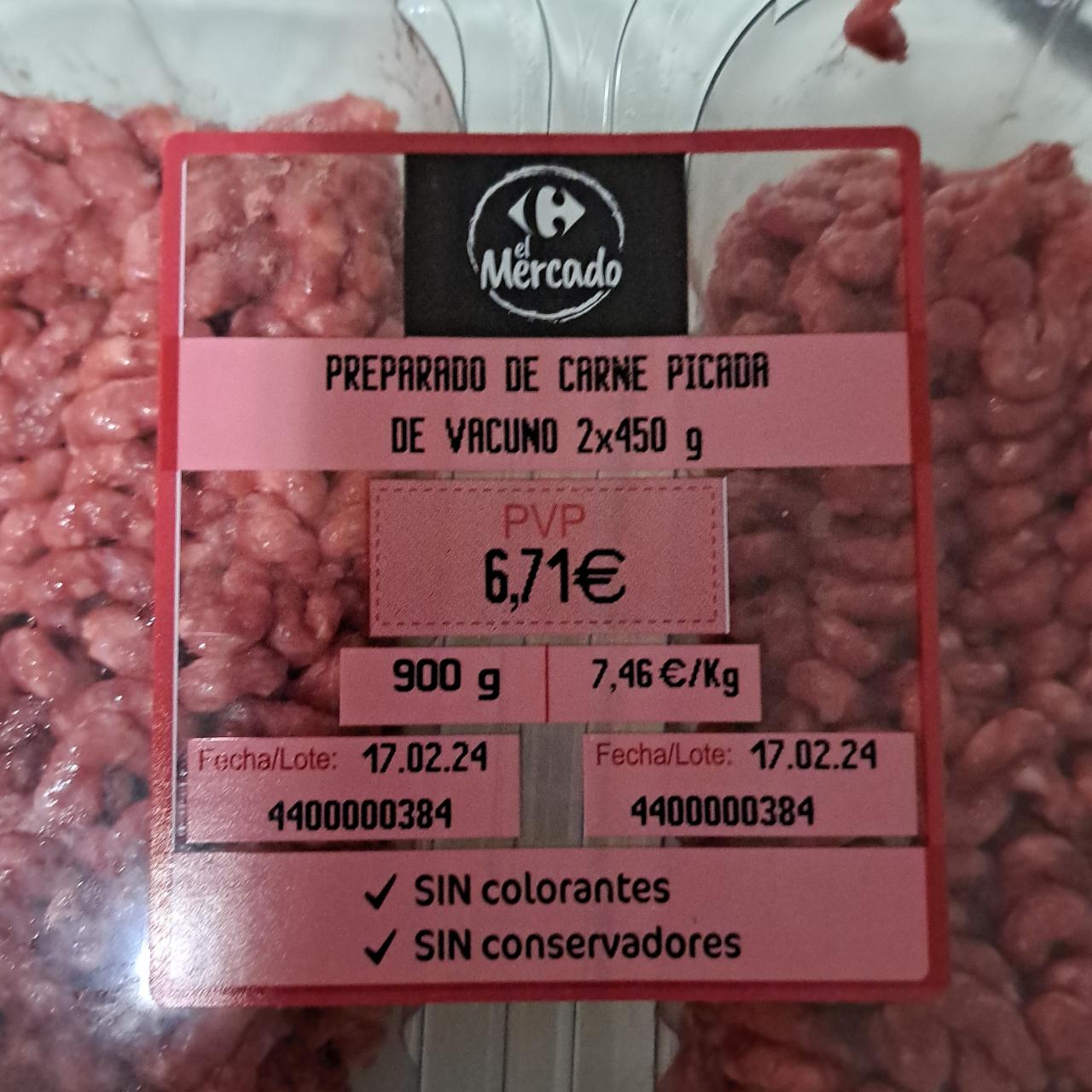 Fotografie - Preparado de carne picada de vacuno el Mercado