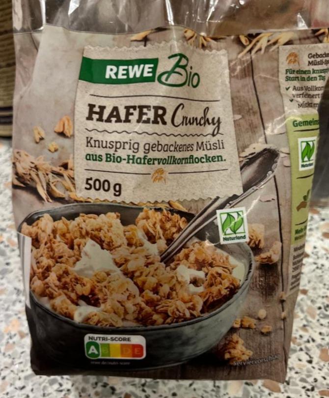 Fotografie - Hafer Crunchy Rewe Bio