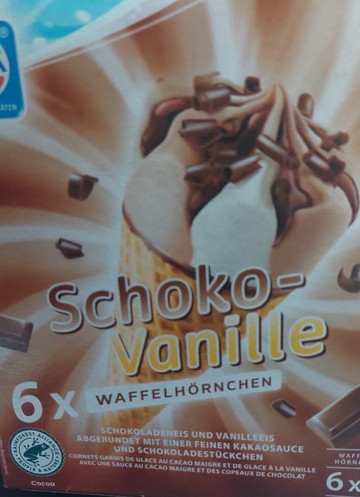 Fotografie - Schoko - Vanille waffelhörnchen