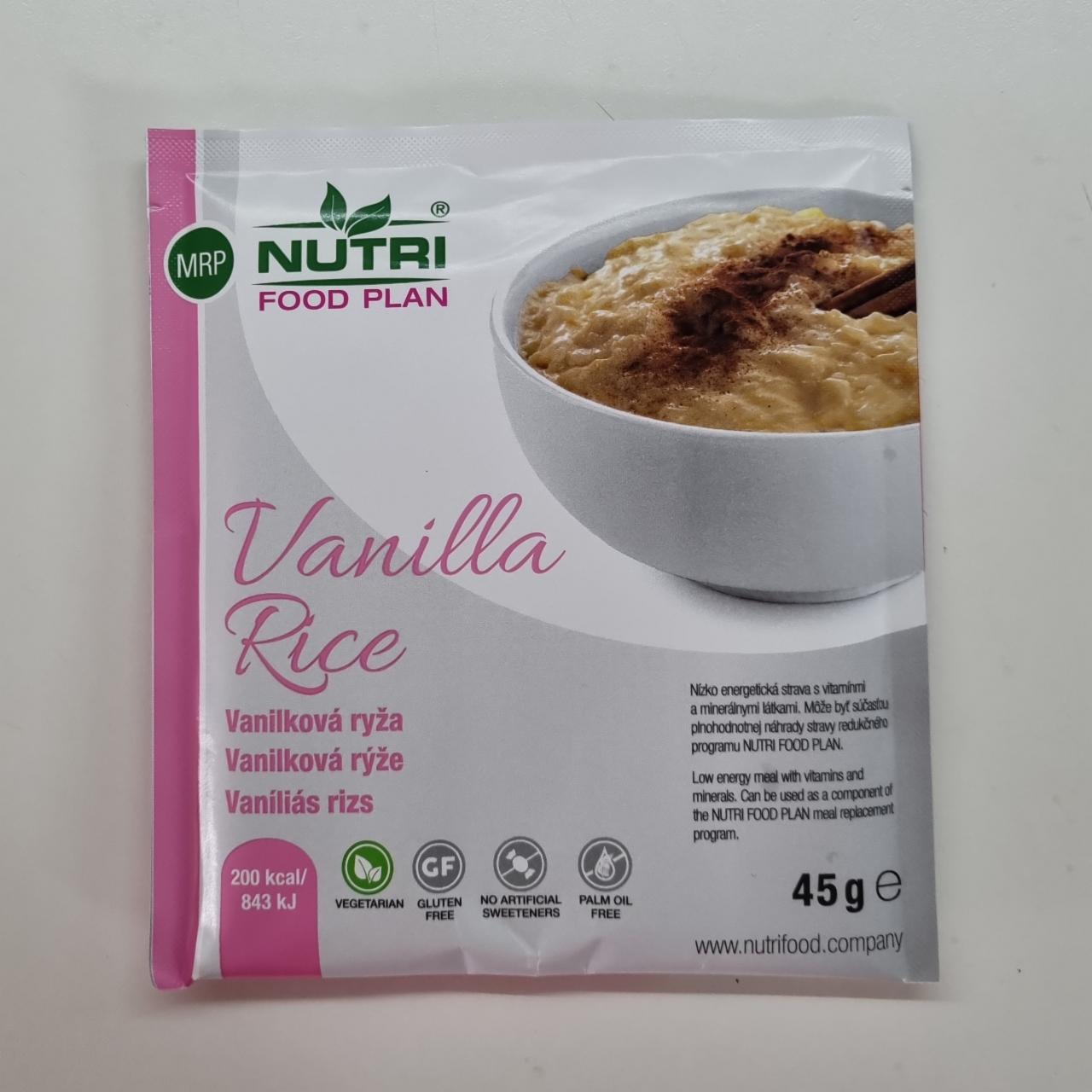 Fotografie - Vanilla Rice Nutrifood