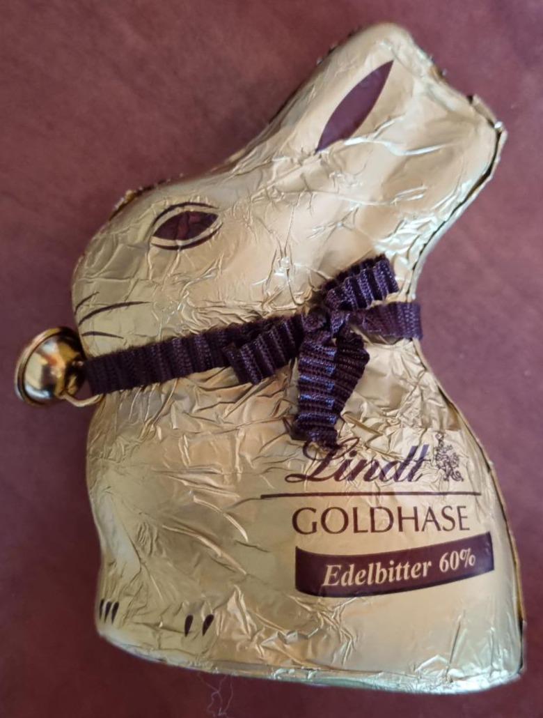 Fotografie - Goldhase Edelbitter 60% Lindt