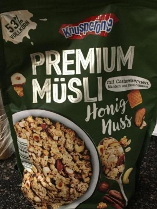 Fotografie - Premium Müsli Honig Nuss Knusperone