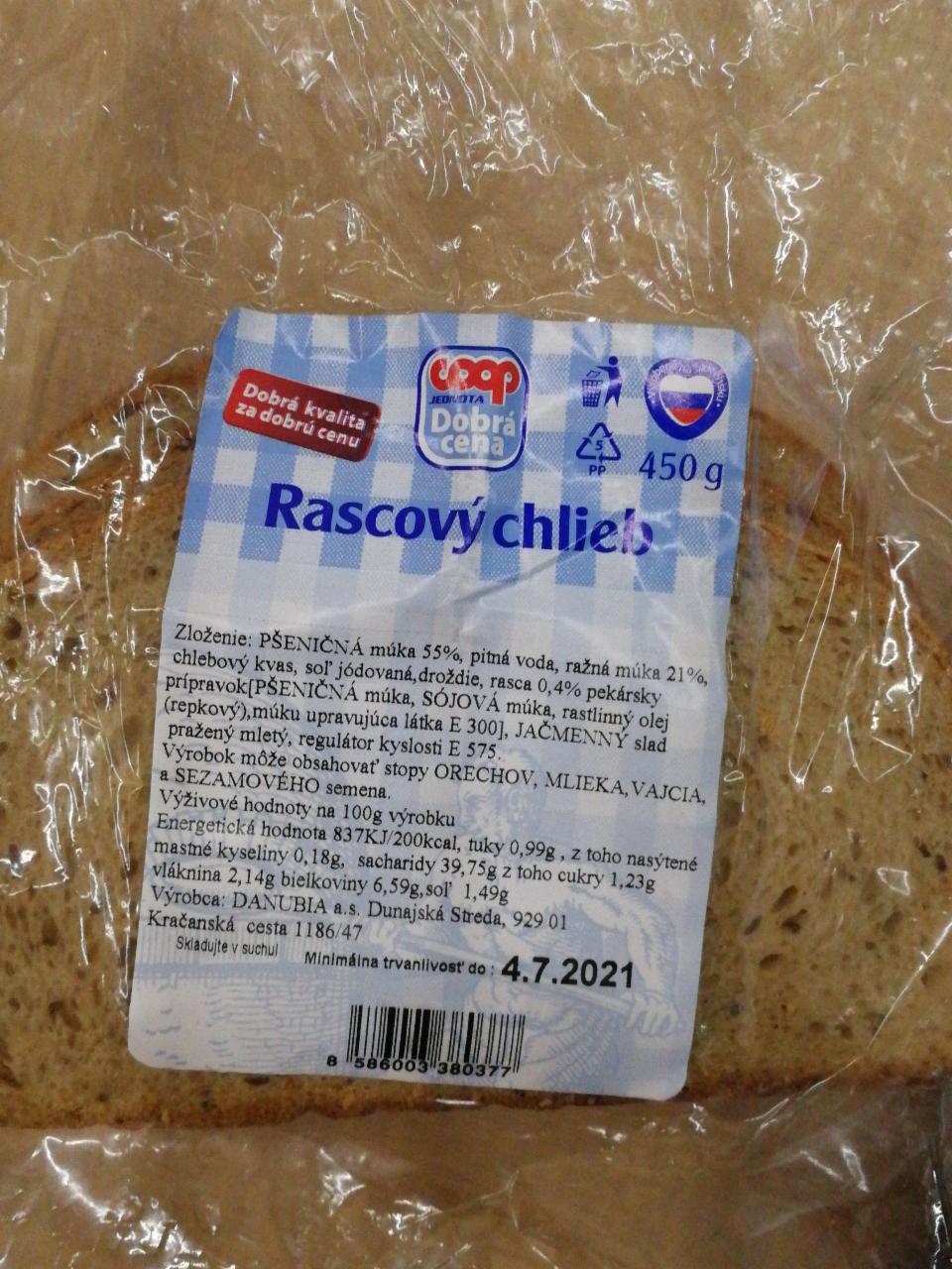 Fotografie - Rascový chlieb