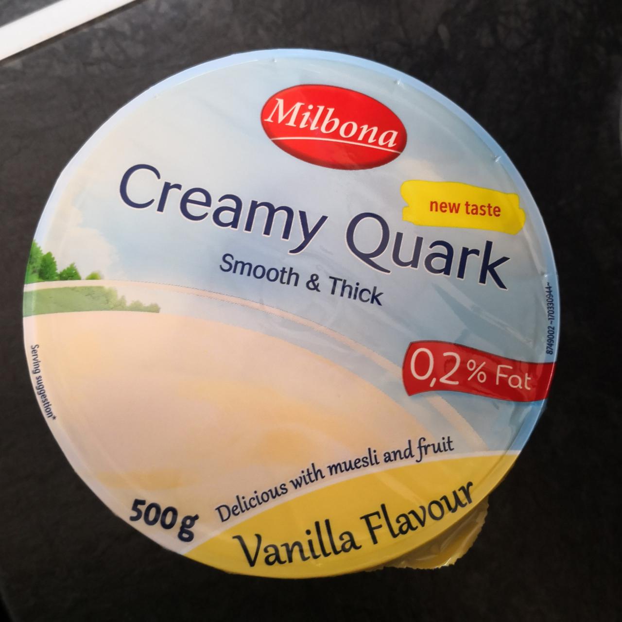 Fotografie - Creamy Quark Vanilla flavour Milbona