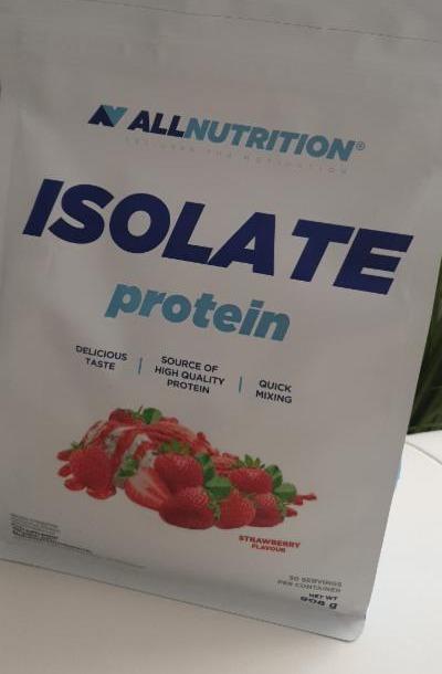 Fotografie - Isolate protein Strawberry Allnutrition