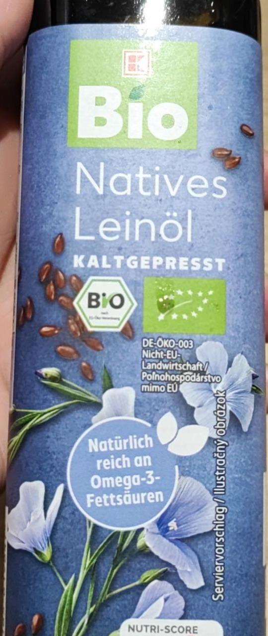 Fotografie - Natives Leinöl kaltgepresst K-Bio