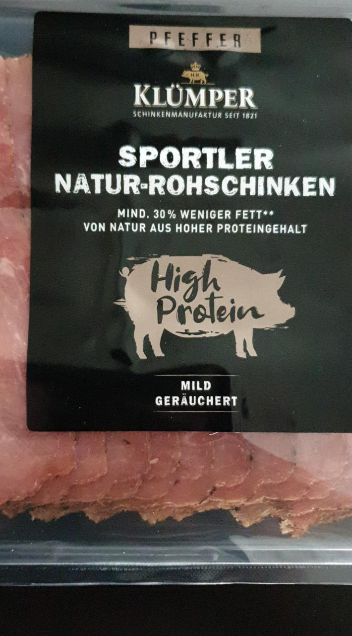 Fotografie - Klümper sportler natur-rohschinken high protein