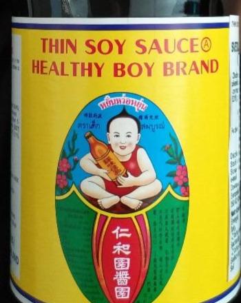 Fotografie - thin soy sauce healthy boy brand