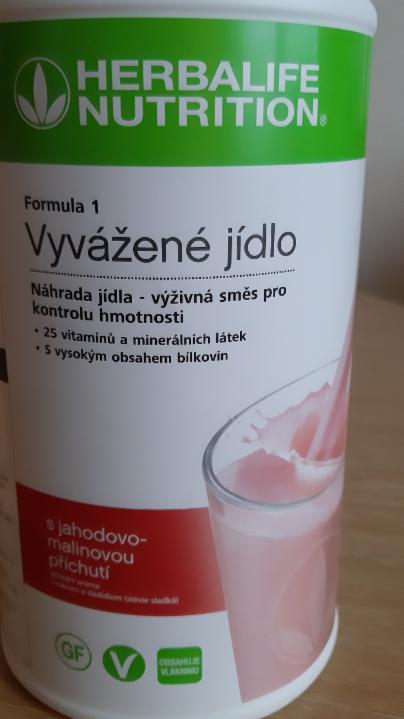 Fotografie - F1 vyvážené jídlo s jahodovo-malinovou příchutí Herbalife