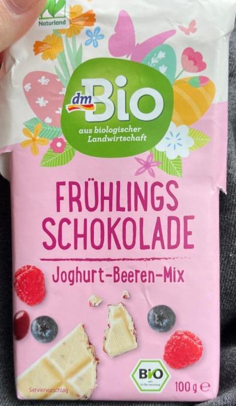 Fotografie - Frühlings Schokolade Joghurt-Beeren-Mix dmBio