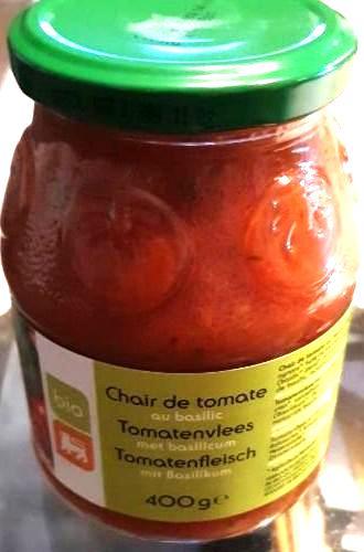 Fotografie - Bio Chaire De Tomates Aux Basilic Delhaize